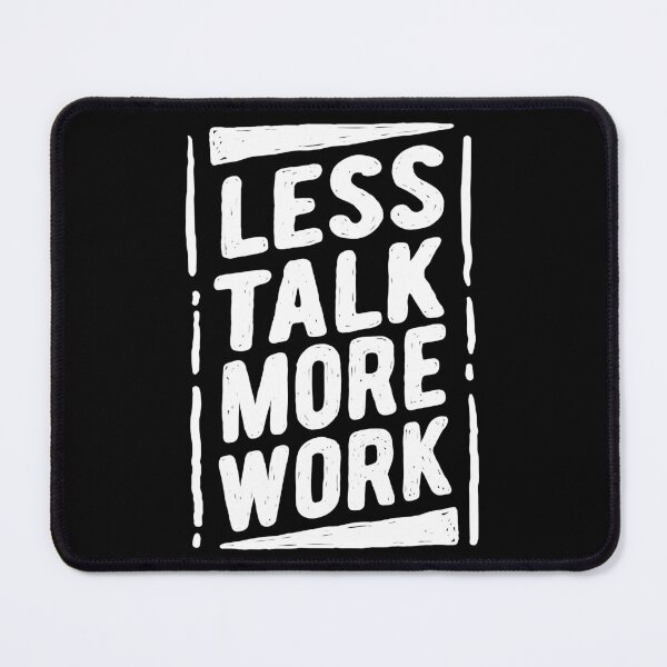 Item preview, Productivity Boost - "Less Talk More Work" Typography designed and sold by RuyaFab.