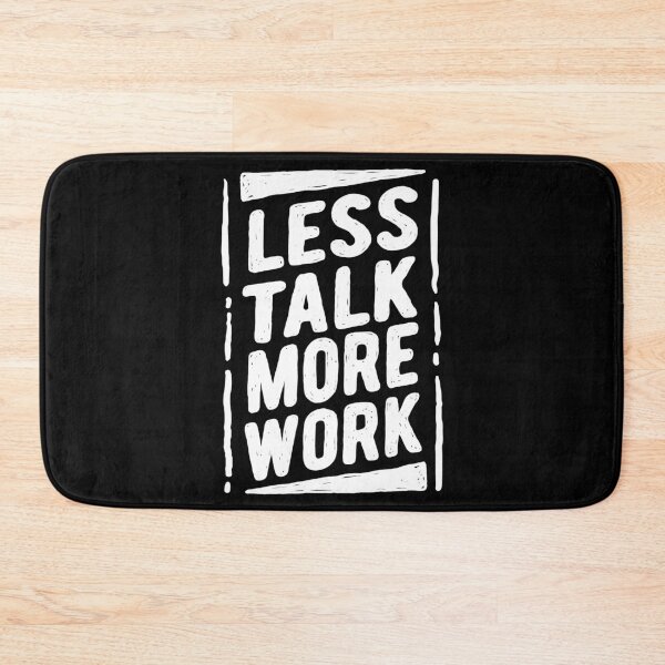 Item preview, Productivity Boost - "Less Talk More Work" Typography designed and sold by RuyaFab.