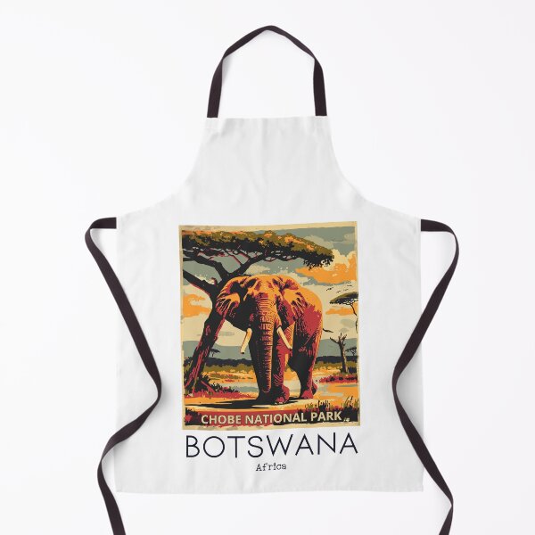 Item preview, A Vintage Travel Illustration of Chobe National Park - Botswana designed and sold by GoodOldVintage.