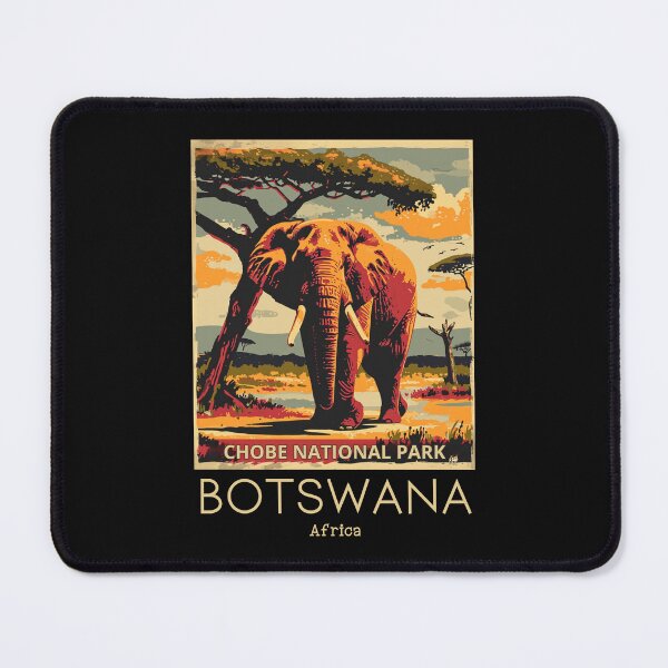 Item preview, A Vintage Travel Illustration of Chobe National Park - Botswana designed and sold by GoodOldVintage.