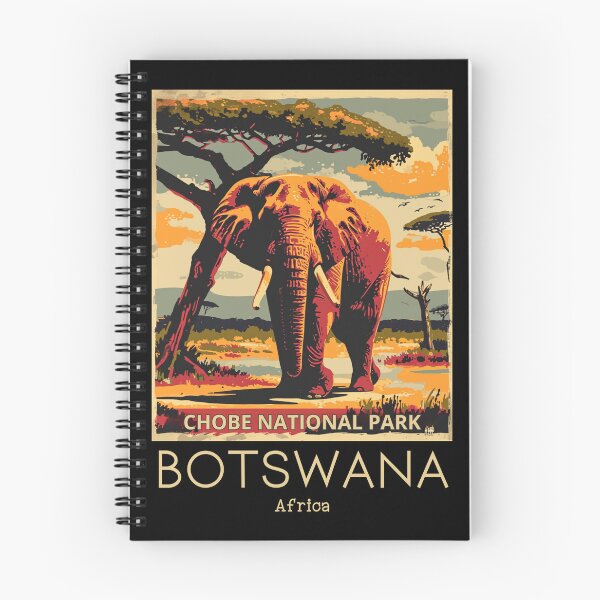 Item preview, A Vintage Travel Illustration of Chobe National Park - Botswana designed and sold by GoodOldVintage.