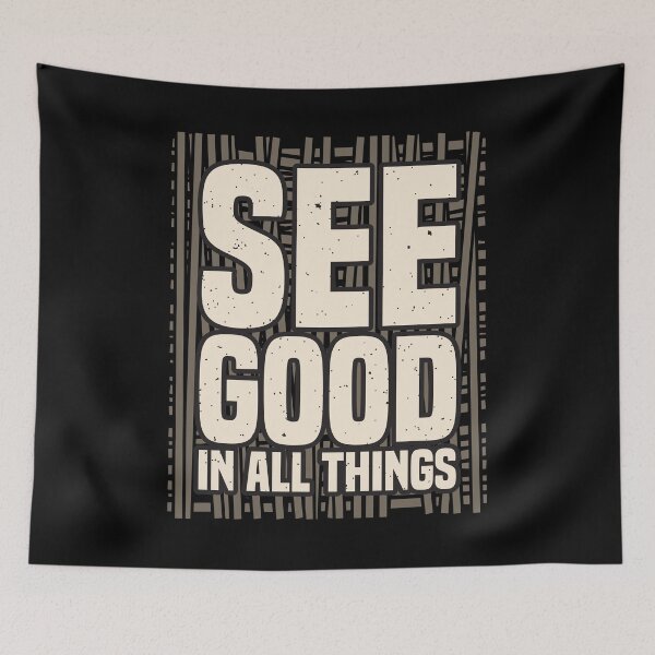 Item preview, Optimistic Outlook - "See Good In All Things" Typography designed and sold by RuyaFab.