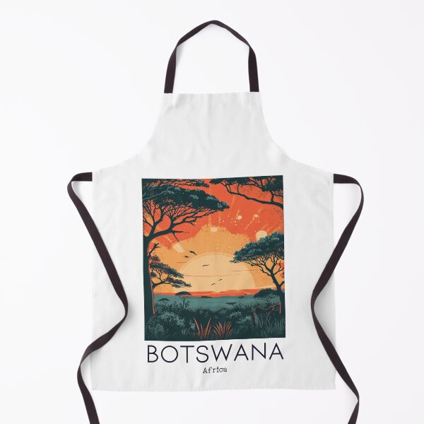 Item preview, A Vintage Travel Illustration of Botswana - Africa designed and sold by GoodOldVintage.