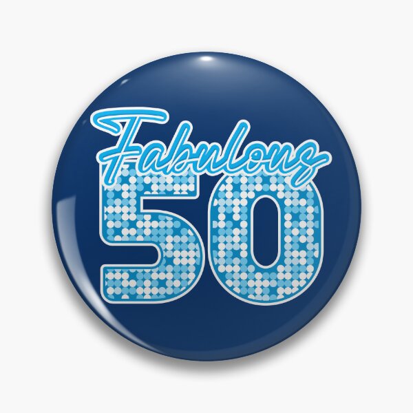 Item preview, Fabulous Fifty Birthday Design BLUE designed and sold by MysteD.