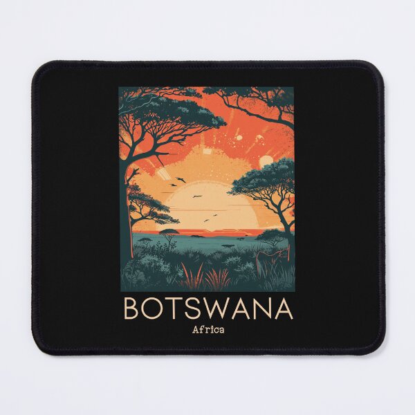 Item preview, A Vintage Travel Illustration of Botswana - Africa designed and sold by GoodOldVintage.