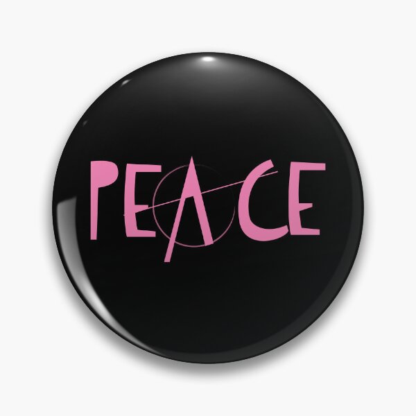 Item preview, Pink Anarchy - Peace Sign - Pink and Black - peace  designed and sold by DreamersPlan.