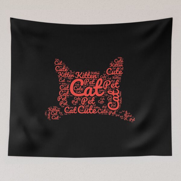 Item preview, Red Cat Made of Words designed and sold by Promoc.