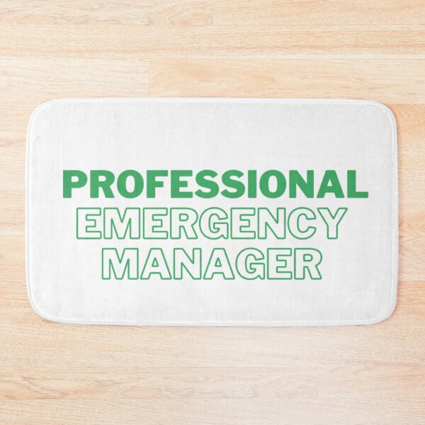 Item preview, Professional Emergency Manager in Green designed and sold by MitigationZone.