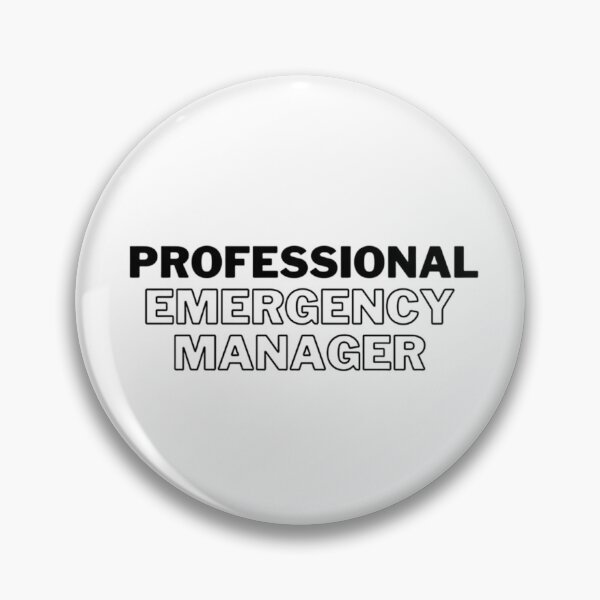 Item preview, Professional Emergency Manager - In Black  designed and sold by MitigationZone.