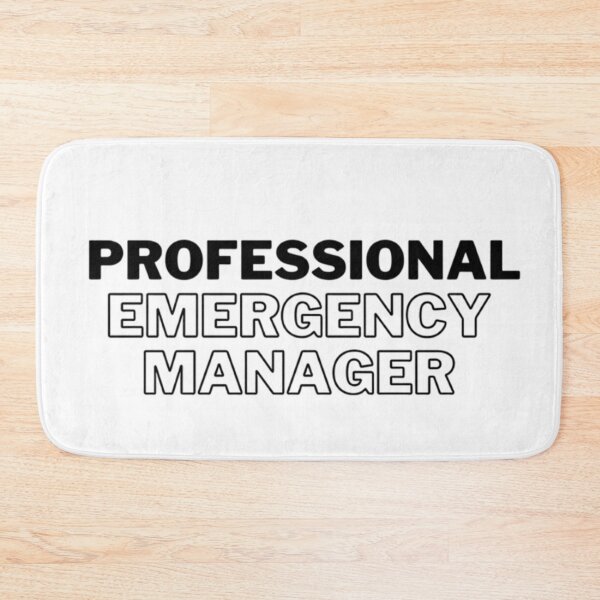 Item preview, Professional Emergency Manager - In Black  designed and sold by MitigationZone.