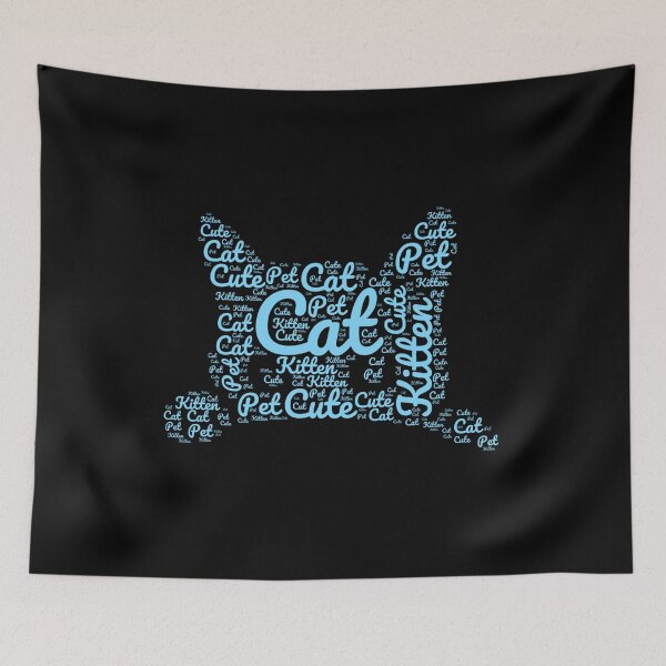 Item preview, Blue Cat Made of Words designed and sold by Promoc.