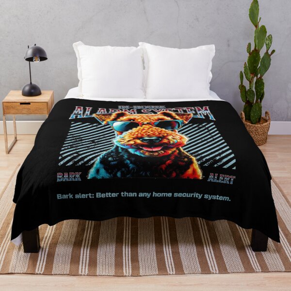 Item preview, Bark Alert Airedale Terrier Dog designed and sold by RedDesignSyc.