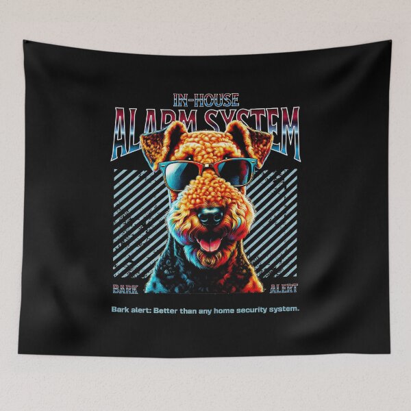 Item preview, Bark Alert Airedale Terrier Dog designed and sold by RedDesignSyc.