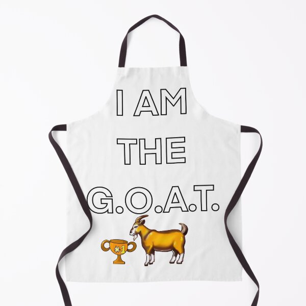 Item preview, I am the GOAT with trophy, the greatest of all time relatable humour humor humble brag designed and sold by Artonmytee.