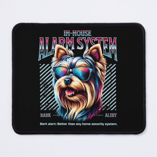 Item preview, Bark Alert Yorkshire Terrier Dog designed and sold by RedDesignSyc.