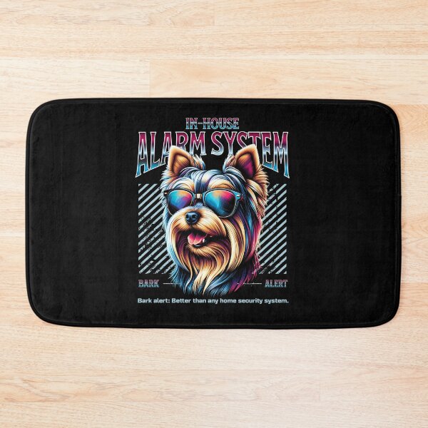 Item preview, Bark Alert Yorkshire Terrier Dog designed and sold by RedDesignSyc.
