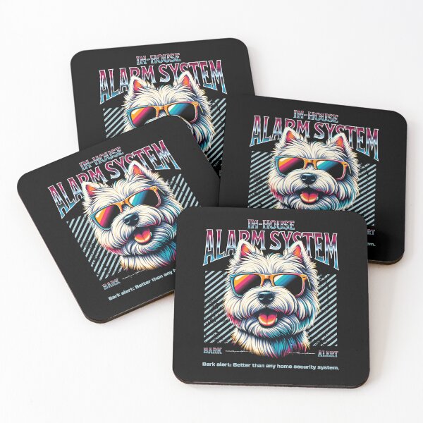 Item preview, Bark Alert West Highland White Terrier designed and sold by RedDesignSyc.