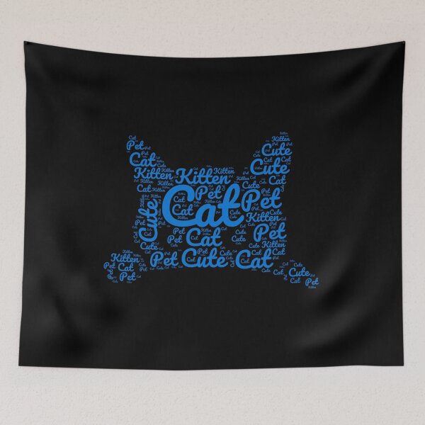 Item preview, Blue Cat Made of Words designed and sold by Promoc.