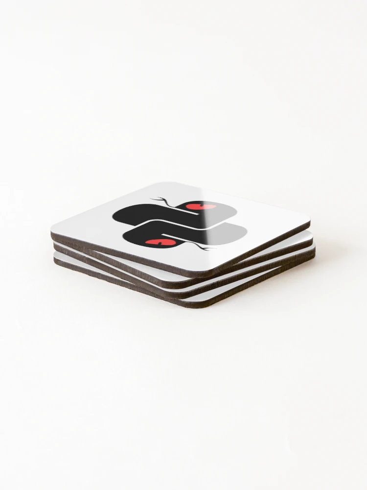 Thumbnail 4 of 5, Coasters (Set of 4), Python Black- Python Logo designed and sold by Redstrawberry13.