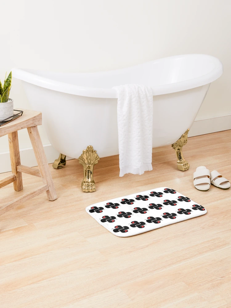 Thumbnail 2 of 6, Bath Mat, Python Black- Python Logo designed and sold by Redstrawberry13.