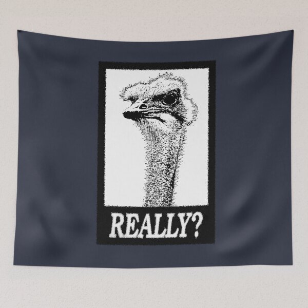 Item preview, Serious Ostrich is whatching you White designed and sold by Orloff.