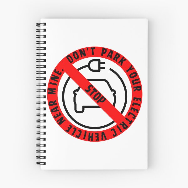 Item preview, Don't Park your Electric Vehicle near Mine Stickers designed and sold by Aquillashop.