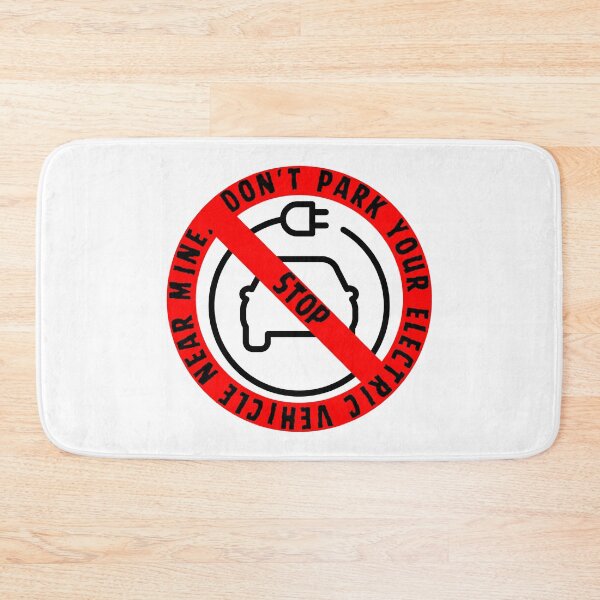 Item preview, Don't Park your Electric Vehicle near Mine Stickers designed and sold by Aquillashop.