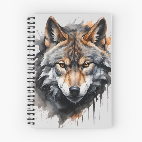 Item preview, Watercolor Grey Wolf Painting designed and sold by PolygonPinnacle.