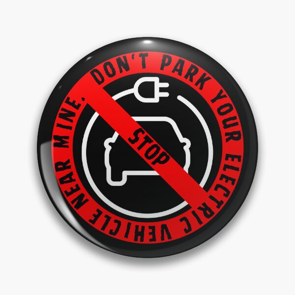 Item preview, Don't Park your Electric Vehicle near Mine Black designed and sold by Aquillashop.