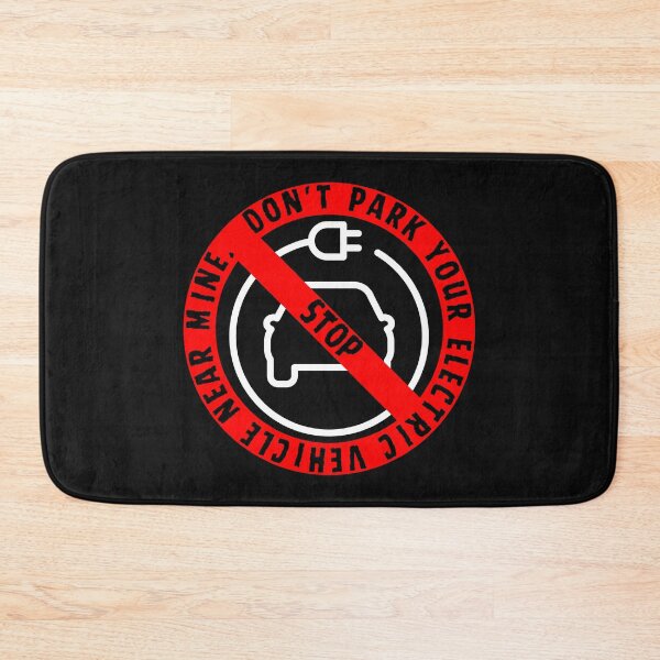 Item preview, Don't Park your Electric Vehicle near Mine Black designed and sold by Aquillashop.