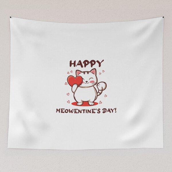 Item preview, Cute Cat Valentines Day - Happy Meowentine's Day designed and sold by IcePools.