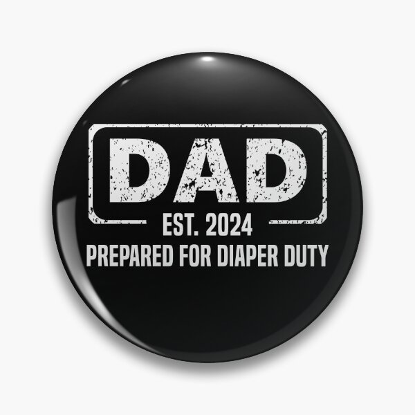 Item preview, Dad Est 2024 Prepared For Diaper Duty Pregnancy Announcement designed and sold by stylesip.