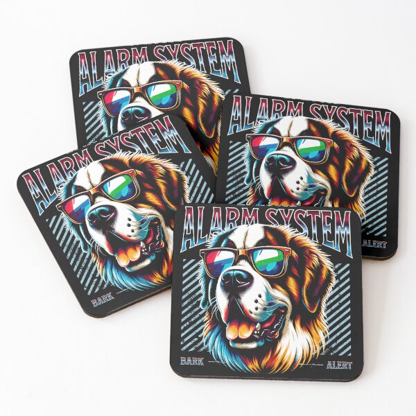 Item preview, Bark Alert Saint Bernard Dog designed and sold by RedDesignSyc.