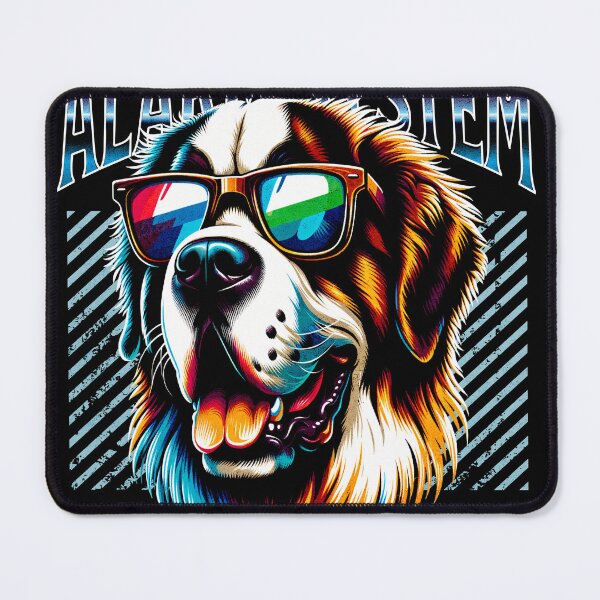 Item preview, Bark Alert Saint Bernard Dog designed and sold by RedDesignSyc.