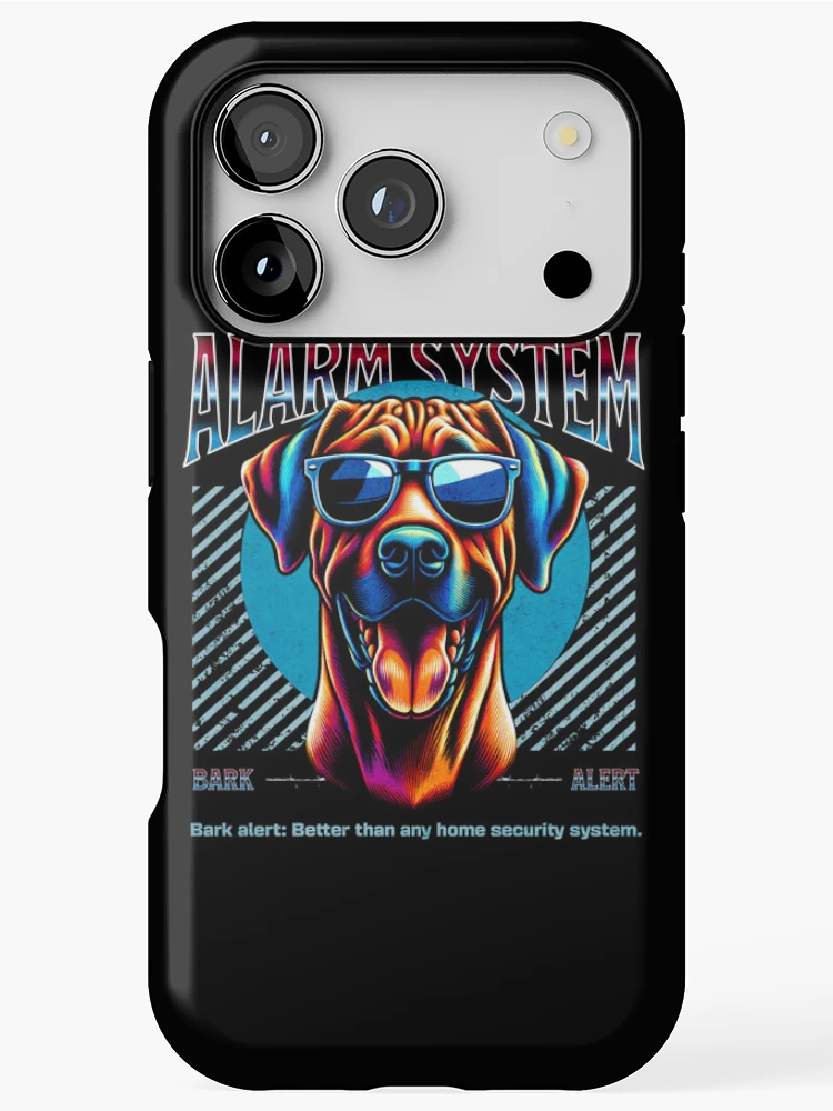 Thumbnail 1 of 4, iPhone Case, Bark Alert Rhodesian Ridgeback designed and sold by RedDesignSyc.