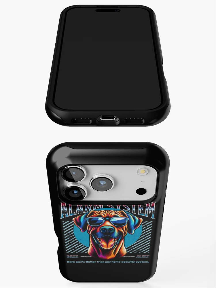 Thumbnail 3 of 4, iPhone Case, Bark Alert Rhodesian Ridgeback designed and sold by RedDesignSyc.
