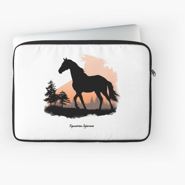 Aperçu de l'œuvre Silhouette Équine - Cheval au levé du jour créée et vendue par EquestrianImperium.