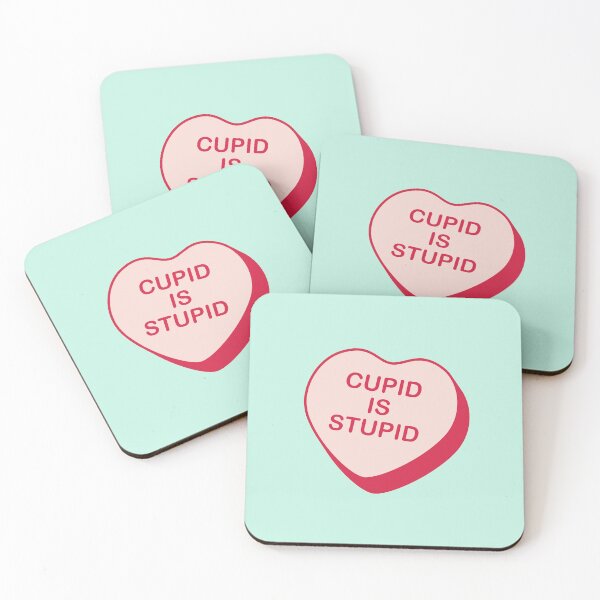Item preview, Cupid is Stupid Rejected Candy Heart designed and sold by creativecurly.