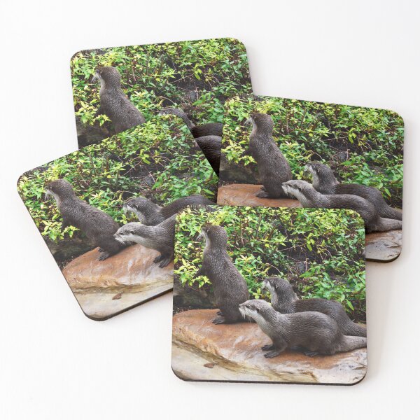 Item preview, "Three Otterly Magnificent Otters: A Playful Trio" designed and sold by A-Work-Of-Art.