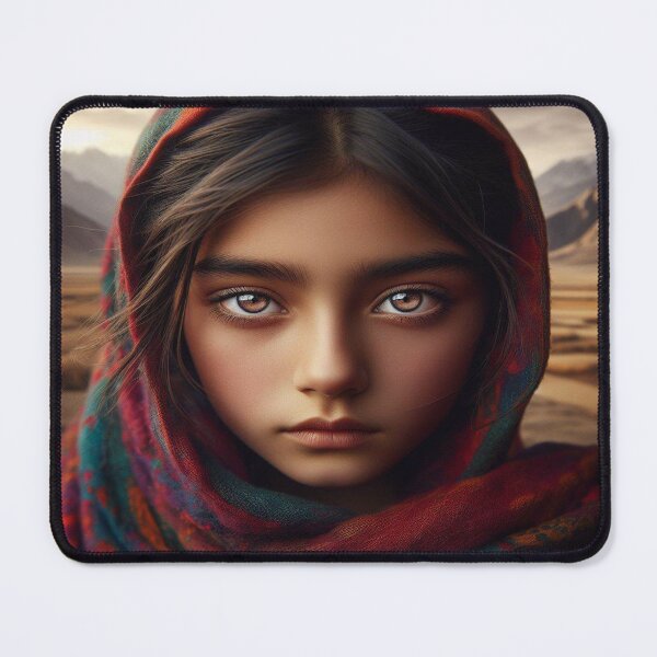 Item preview, Veiled Beauty: Portrait of an Afghan Girl designed and sold by InspireArtz.