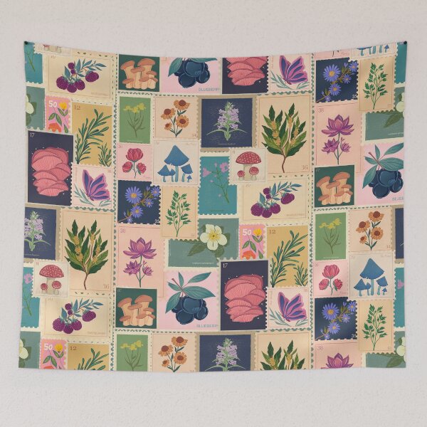 Item preview, stamps pattern vintage 2 designed and sold by designful93.