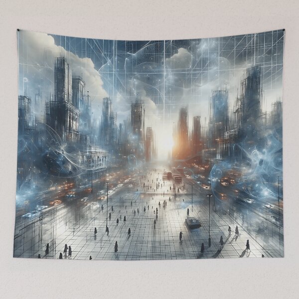 Item preview, Superposition City  designed and sold by cursed-ai.