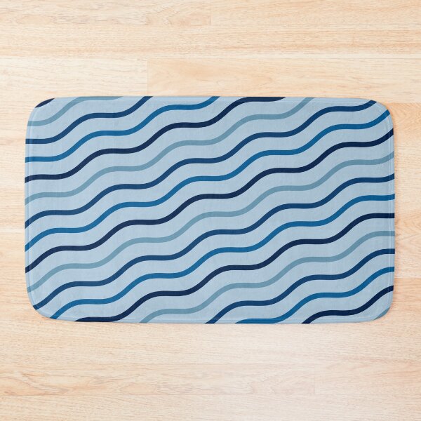Item preview, Black Blue & Teal Diagonal Waves Sky-Blue Consistent Collage designed and sold by Alchemy-A-La-G.