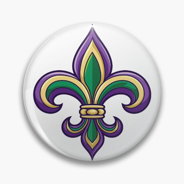 Item preview, Mardi Gras Fleur De Lis Flower  designed and sold by NDaZone.