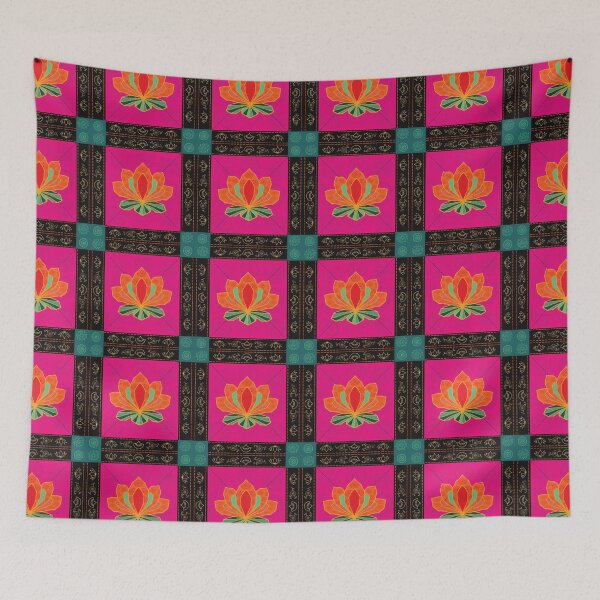 Item preview, Oriental lily pad quilt designed and sold by Goddessart.