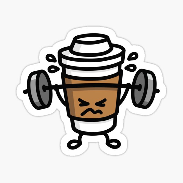 Aperçu de l'œuvre Café fort – entraînement de musculation créée et vendue par LaundryFactory.