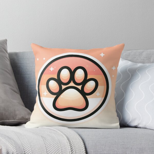 Item preview, Sparkling Peach Pawprint designed and sold by LyssasMindArt.