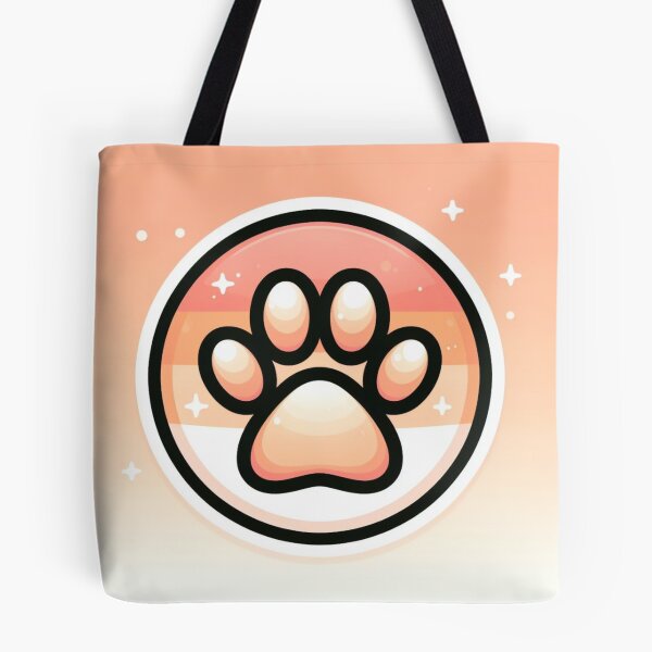 Item preview, Sparkling Peach Pawprint designed and sold by LyssasMindArt.