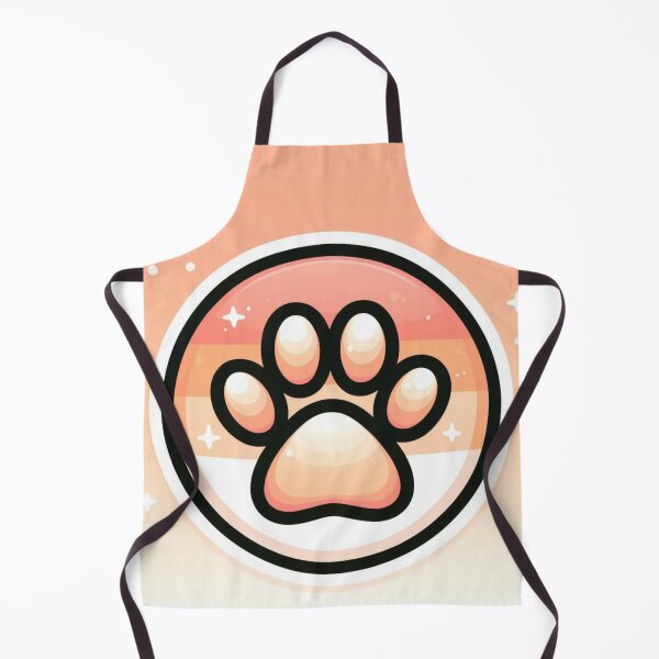 Item preview, Sparkling Peach Pawprint designed and sold by LyssasMindArt.