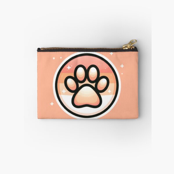 Item preview, Sparkling Peach Pawprint designed and sold by LyssasMindArt.